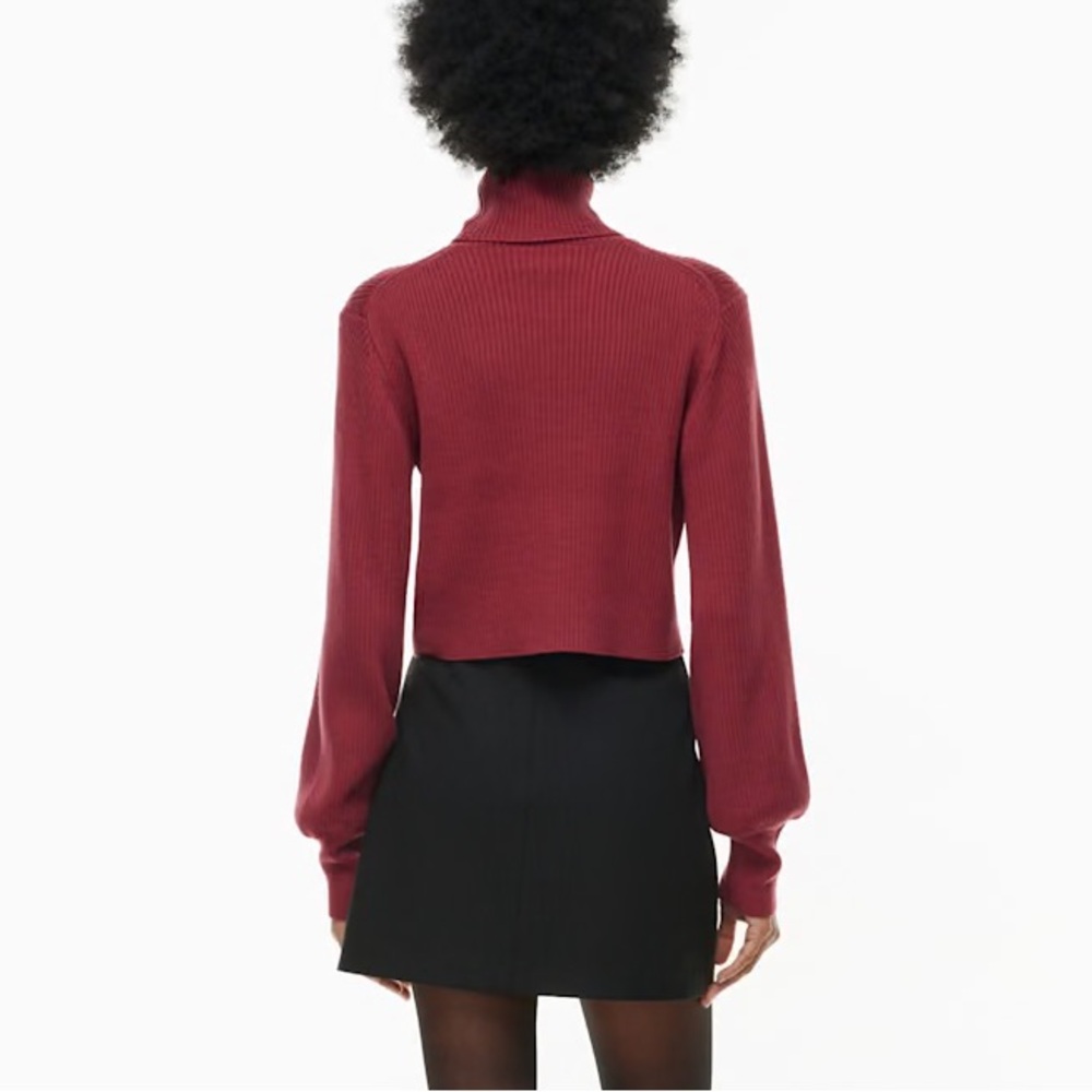 133 - Wilfred Aritzia Women’s Rebecca Turtleneck Merino Wool Turtleneck Sweater - Picture 5 of 11